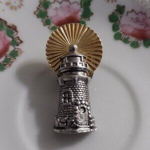 Antique Avon Light House Brooch Pin